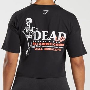 Gymshark deadlifts cropped top